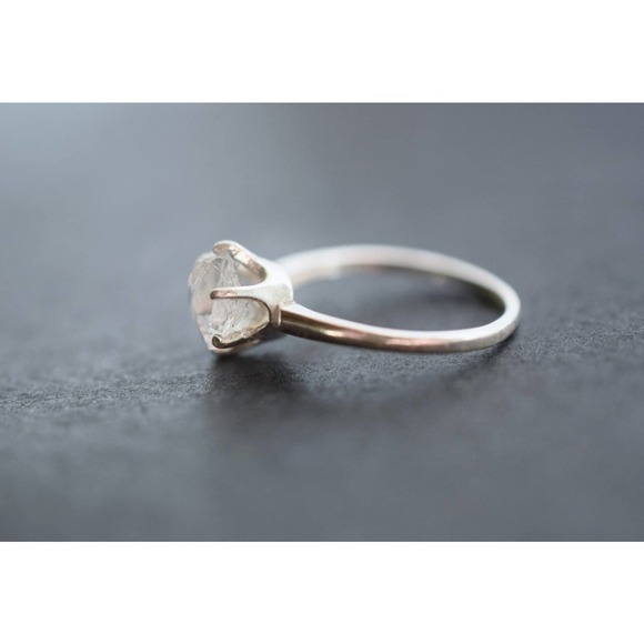alternative raw diamond engagement ring raw crystal size 4 5 6 7 8 8 9 1… - Picture 3 of 3